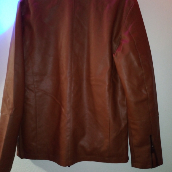 Mens faux leather jacket, - Picture 3 of 5